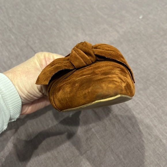 Madewell Remi Suede Bow Mule - rust - Picture 7 of 16